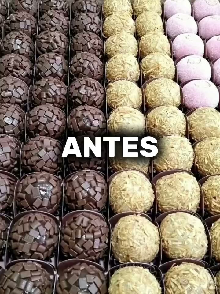 Brigadeiros tradicionais em forminhas
